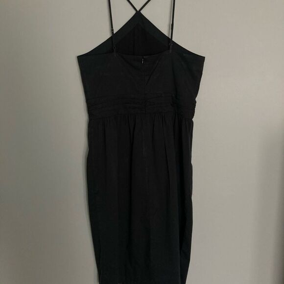 BANANA REPUBLIC Black Halter Dress Size 14 Tall NWT - Picture 7 of 9